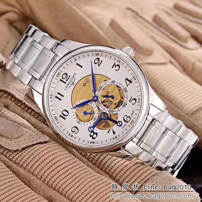 LONGINES浪琴 名匠系列 獨特四針分離精品男士腕表 WSS1188